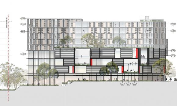 Hayball's design for 380 Burwood Highway. Quest boosts an expanding Burwood Highway development scene