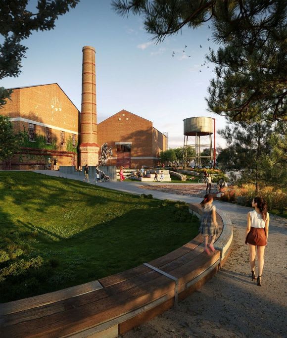 The future Turbine Park. Image: Glenvill Group Melbourne adds the World’s Most Liveable suburb title via YarraBend