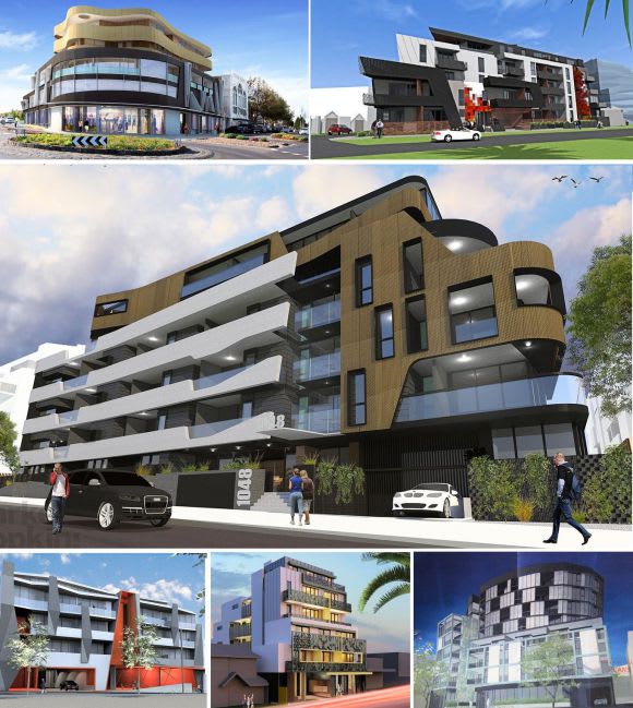 a selection of current projects along tram line 59 Essendon's high density development a model example
