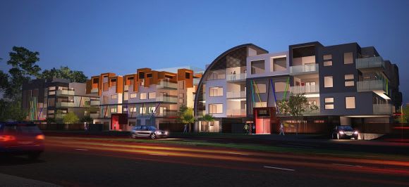 The site's failed apartment development. Image: Ammache Architects Wheelers Hill's premier development site gets the green light
