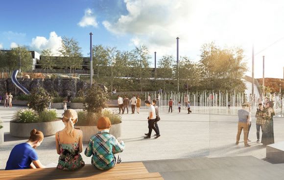 Cato Square internal open space. Image: Lyons Construction commences on one of 2018's most significant projects