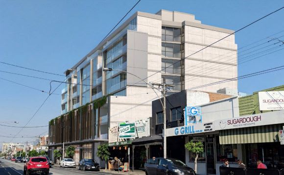 Lygon Street perspective. Planning image: Buchan Group Pellicano drops in as Mirabella opts out of Moreland