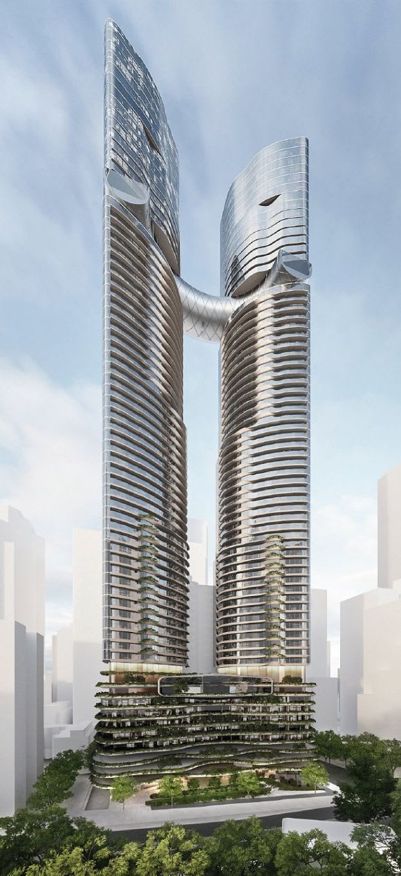 Artist's impression of 308 Exhibition. Planning image: COX/FKA SP Setia's northern statement: 308 Exhibition Street
