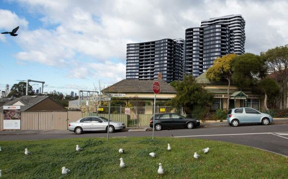 A new vista beckons for Footscray. Planning image: KUD Growland pushes Footscray's Victoria Square to new heights