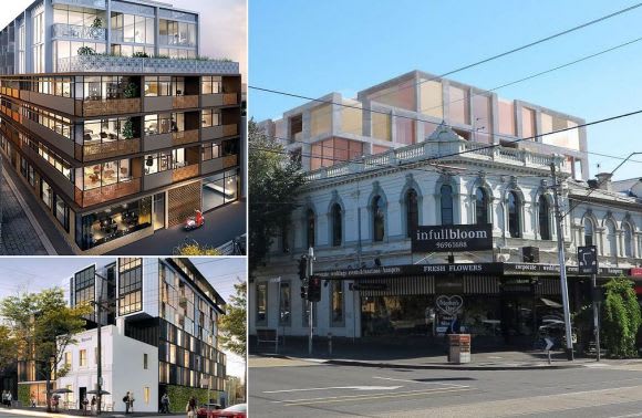 Jewel, 228 dorcas Street and an early version of 240-242 Dorcas Street Old Emerald Hill enters a new construction spurt
