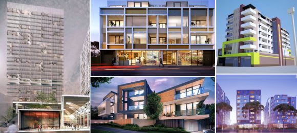A selection of current residential projects New apartment listings into the Urban Melbourne Project Database reveals a trend