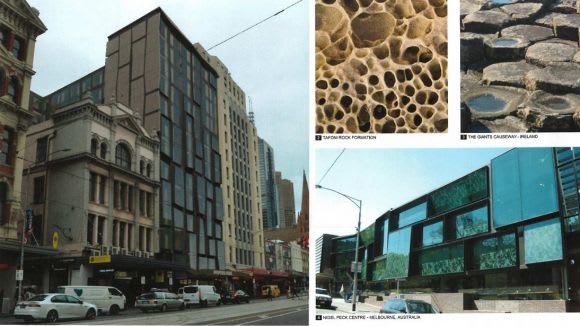 244-248 Flinders and design references. Image: Armsby Architects Three Melbourne projects indicative of the times