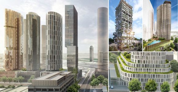 Assorted Hayball-designed projects within Fishermans Bend 272-280 Normanby adds to Hayball's dominant Fishermans Bend portfolio