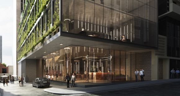 Greenery envisaged for Little Collins Street frontage. Image: BPM Little Collins Street's hotel precinct poised for another addition