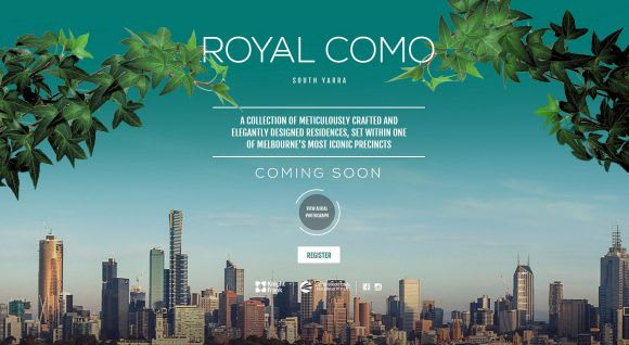 A sign of things to come. Image courtesy royalcomo.com.au C&L International land in Melbourne with Royal Como