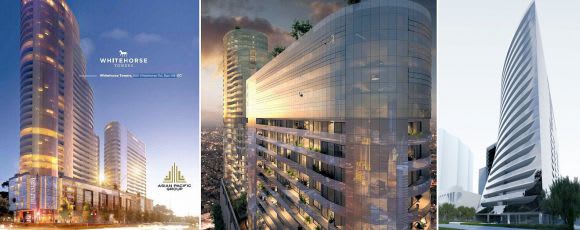 Artist's impressions of both Whitehorse Towers and Opera Collins House a precursor of things to come