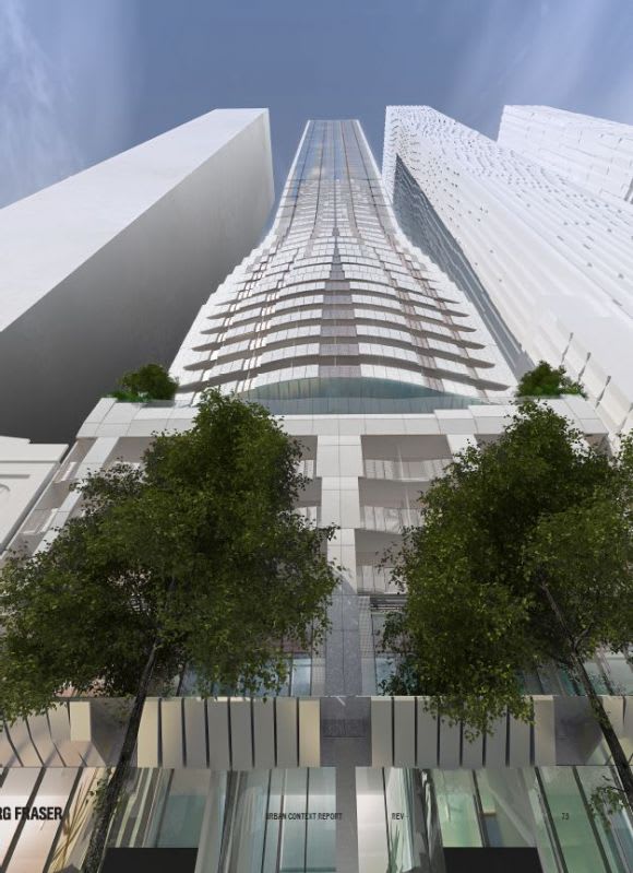 An early project perspective provides context. Planning image: Elenberg Fraser A high stakes game unfolds for one of Melbourne's largest proposed developments
