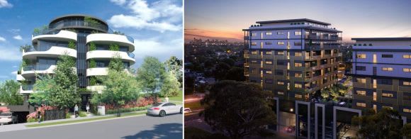 91 Darebin Street and 294 Bell Street. Images: Ascui & Co / Afterglow Banyule bustles with new apartment projects