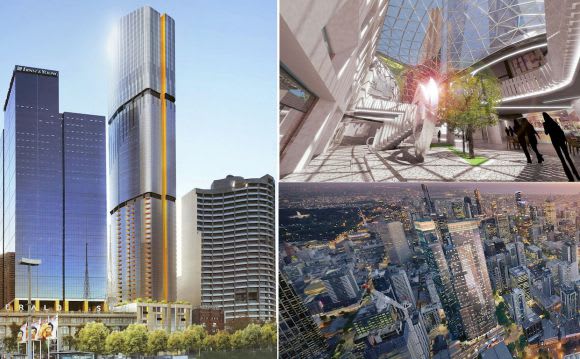 Renders depicting 640 Bourke, 350 Queen and 32 Flinders Street Status unknown: a current overview of the 200 metre club