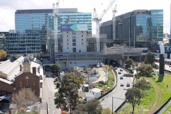 Melbourne Quarter's September progress. Image: Ryan Seychell Melbourne Quarter bridges the gap between the CBD and Docklands