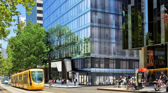570 Bourke Street. Image © Hassell Studio 570 Bourke Street reborn