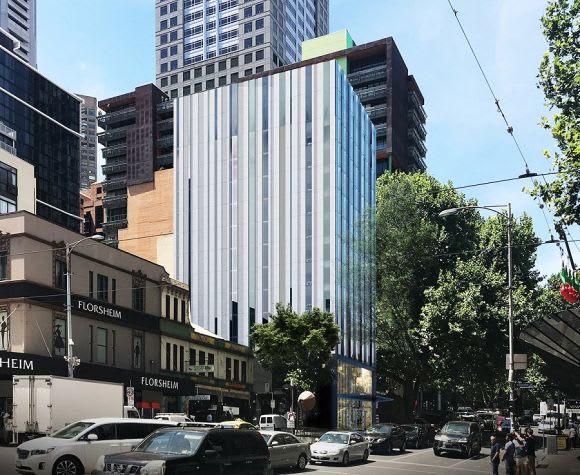 Buchan Group's take on the expected Russell Street development Russell Street's Theosophical Society building sees new hotel application