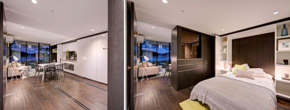 A convertible apartment in action Inside Australia’s first convertible apartment