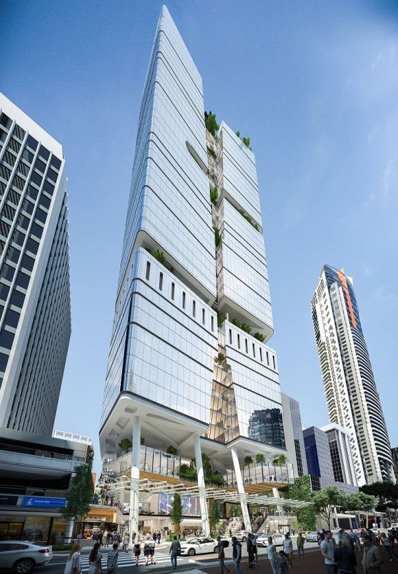 Hero perspective. Image: 360queen.com.au Brisbane's 205m Queen Street commercial development gains approval