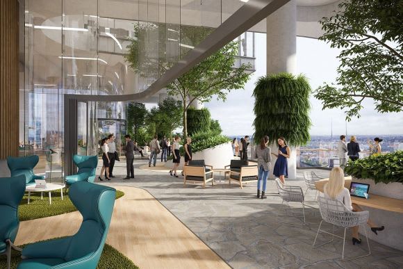 External terrace. Image: 360queen.com.au Brisbane's 205m Queen Street commercial development gains approval