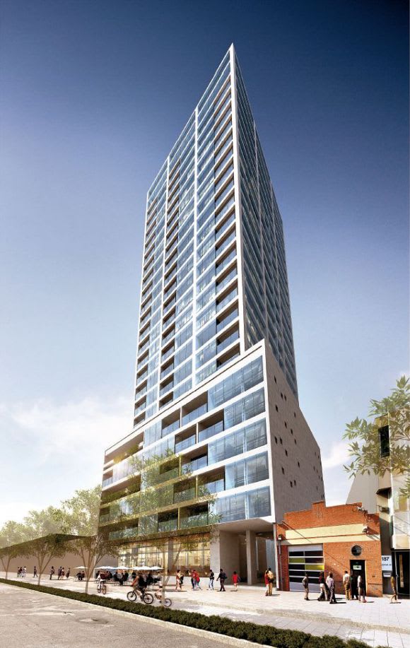 171-183 Ferrars Street hero perspective. Image courtesy DCM We say, they say > 171-183 Ferrars Street, South Melbourne