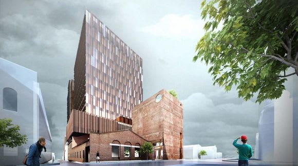 Grocon's prospective view from Wellington Street. Image: Grocon City of Yarra's commercial prospects boosted by 100,000sqm