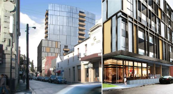 The Cecil Place development as envisaged from Chapel Street. Planning image: Fender Katsalidis Bensons and Headland sign in at Stonnington