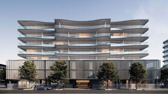 Elenberg Fraser's initial Nelson Place design Waterline Place sees another apartment building make its mark