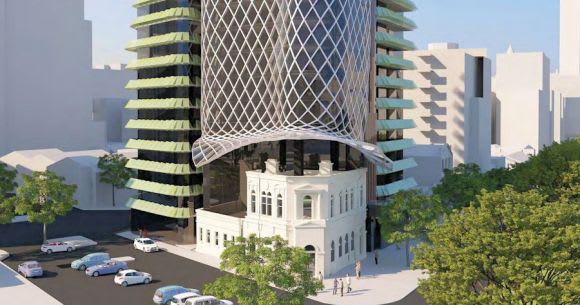 Artist's impression of 696-708 Elizabeth. Planning image: ARM Architecture Elizabeth Street's squeezy scraper returns to planning