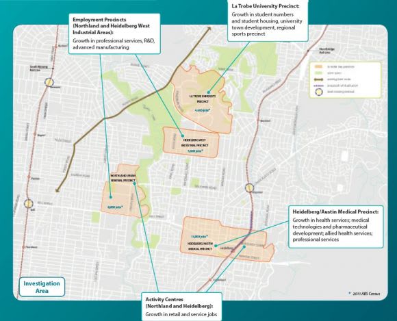 The La Trobe Cluster. Image: Metropolitan Planning Authority MPA initiates two further National Employment Clusters