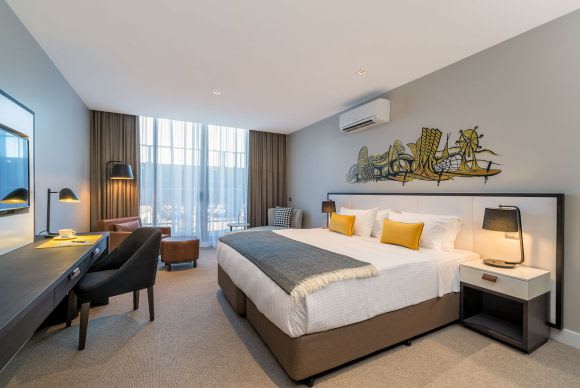 A first glimpse inside Docklands’ first five-star hotel. Image courtesy Peppers Docklands receives a double shot in the arm