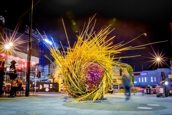 Regenesis by Cave Urban. Image: artclimatechange.org Concept to reality: Acland Street's rejuvenation in review