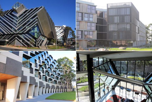 Assorted recent additions to Monash University Clayton Monash University delivers again with a new design showpiece