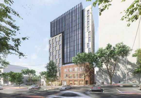 GSA Australia's latest play within the student market. Planning image: DKO Architecture The student living drive churns out an additional tower, but provides no luck for another