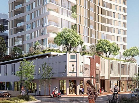 Street level perspective. Planning image: TURNER Hornsby goes higher with a new 0 million application