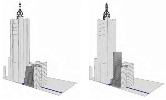 Comparative schemes. Image: Elenberg Fraser C270 on show: the case studies of 42 Moray Street and 130 Little Collins Street