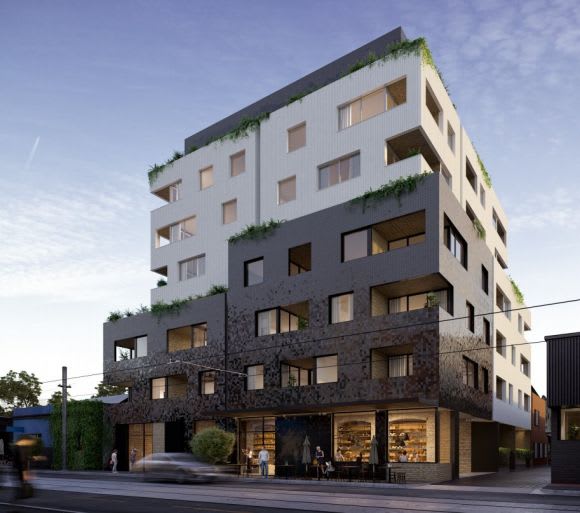 Lygon Street hero perspective. Image: Fieldwork Milieu Property moves on Lygon Street's established apartment strip