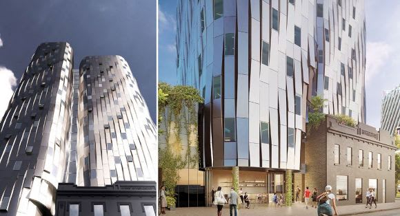 Facade perspectives. Planning image: Hayball City North's latest entrant a metal monolith