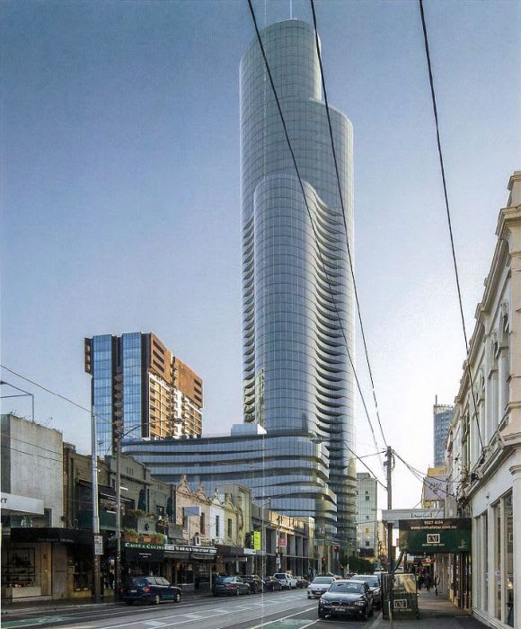 Fluid building form. © Bates Smart The Capitol of South Yarra