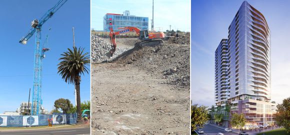 Progress on Riverside, Riverina and 1 Warde Street in its latest form What was Maribyrnong Wharf now shapes as an apartment haven