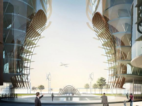 Sydney World Trade Center. Image: Woods Bagot Further details emerge for Western Sydney's proposed World Trade Centre