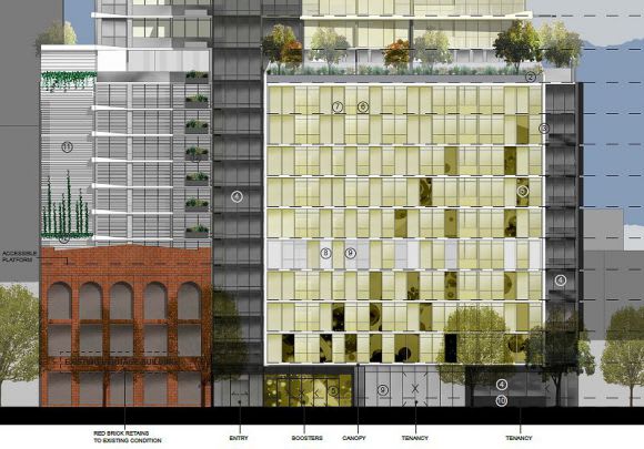 The podium as viewed from City Road. Image courtesy Doig Architecture Central Equity breaks the mould: 71-87 City Road, Southbank