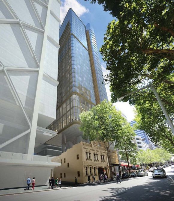Walker Street is in line for a new addition. Planning image: Fitzpatrick+Partners Two fresh hotel applications enter the Sydney spotlight