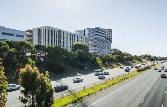 12 Nexus Court rendered in place alongside the Monash. Planning image: Gray Puksand / Technē Nexus Court's hotel receives the nod