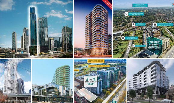 Assorted projects within the CBRE City Sales stable Development sites to the fore