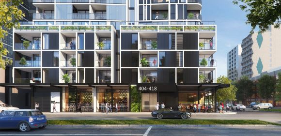 Active street level interface. Image: Orbit Visualization West Melbourne's latest tower on show