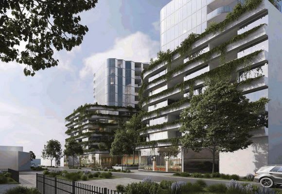Going green at street level. Planning image: Elenberg Fraser Hengmao Australia moves on Maribyrnong's activity centre