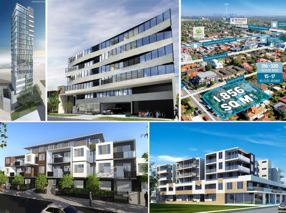 a variety of approved development schemes currently on offer Development sites to the fore