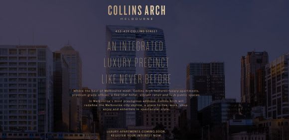 Collins Arch edges closer to reality Cbus Property firms construction dates for its two premier projects