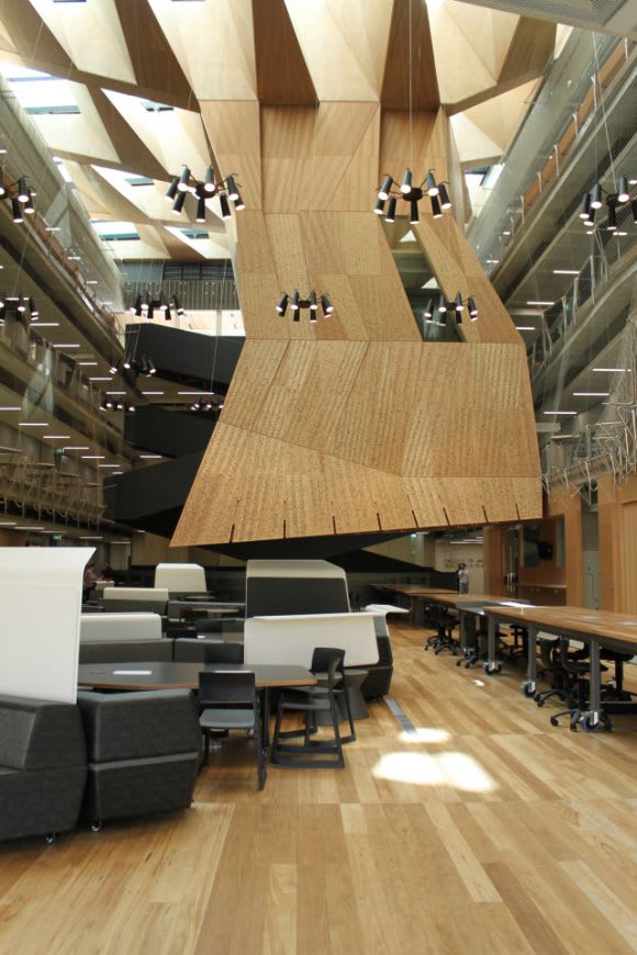A stunning interior Red + Black Review: Melbourne School of Design
